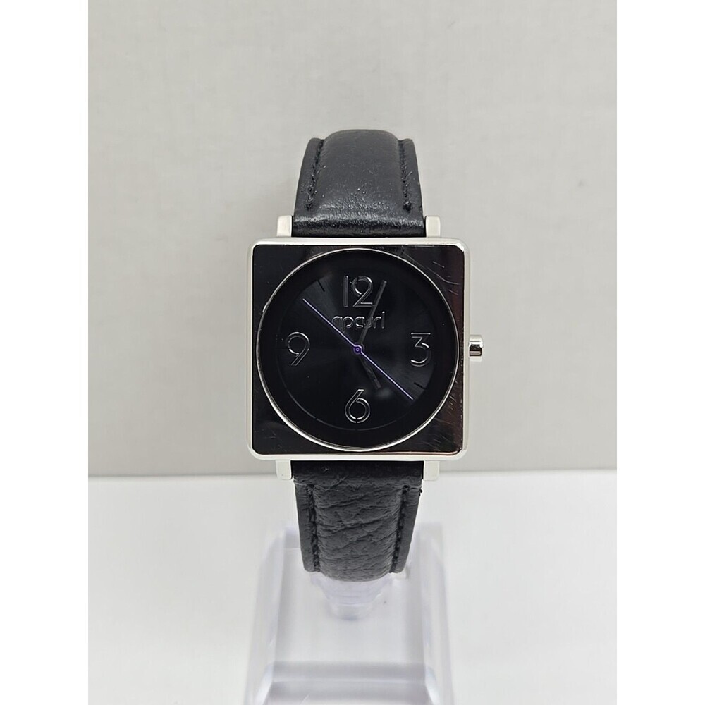 Vintage Rip Curl Lorna Core Surf Womens Watch Black Leather New Battery 100M